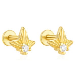 925 Silver Unique Sterling Silver Stud Earrings - E00490
