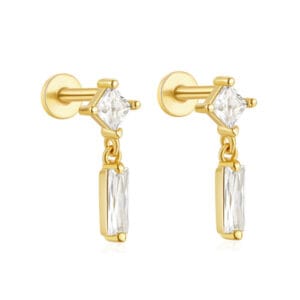 Small Dangle Earrings Silver for Jewelry Brands - E00492
