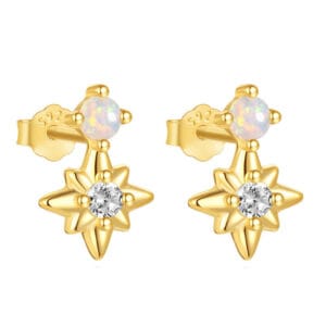Vintage Opal Stud Earrings - E00495
