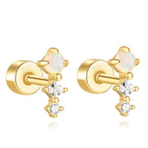 Opal Sterling Silver Earrings Supplier Style - E00514