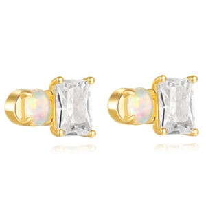 925 Silver Ladies Sterling Silver Stud Earrings - E00522
