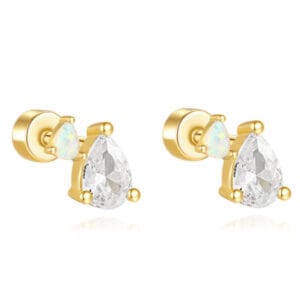 Onyx Stud Earrings in Sterling Silver Wholesale - E00523