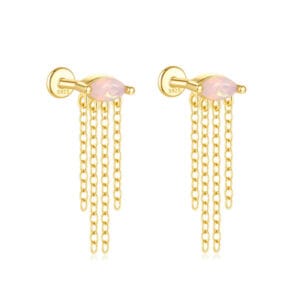 Silver Water Drop Earrings for Jewelry Brands - E00533