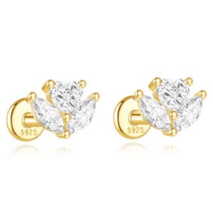 925 Sterling Silver Earrings Studs for Jewelry Brands - E00545