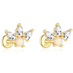 Silver Stud Ball Earrings Wholesale - E00550