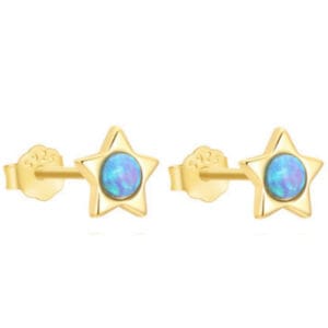 Gold and Opal Earrings - E00554