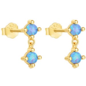 Fire Opal Sterling Silver Earrings Wholesale - E00556