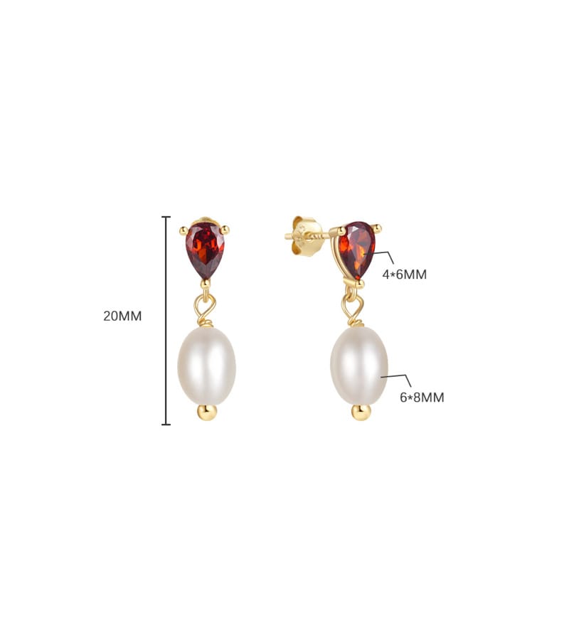 Sterling Silver and Pearl Drop Earrings Supplier Style