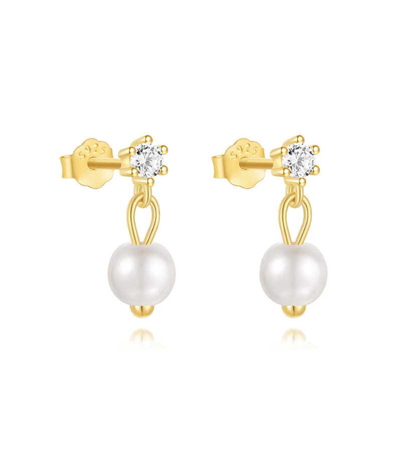 Pearl Dangle Earrings Silver Supplier Style