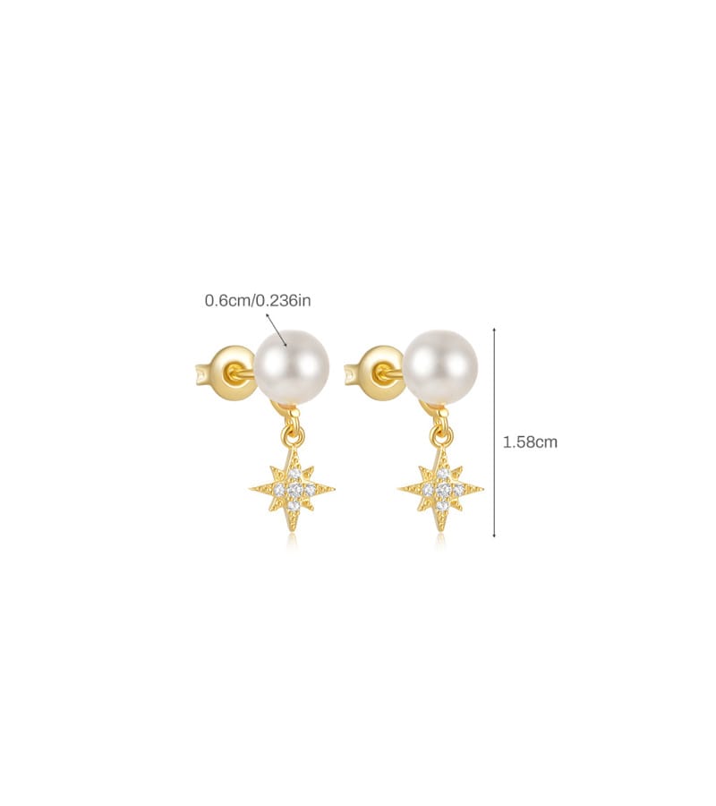 Silver Drop Earrings Pearls for Jewelry Brands