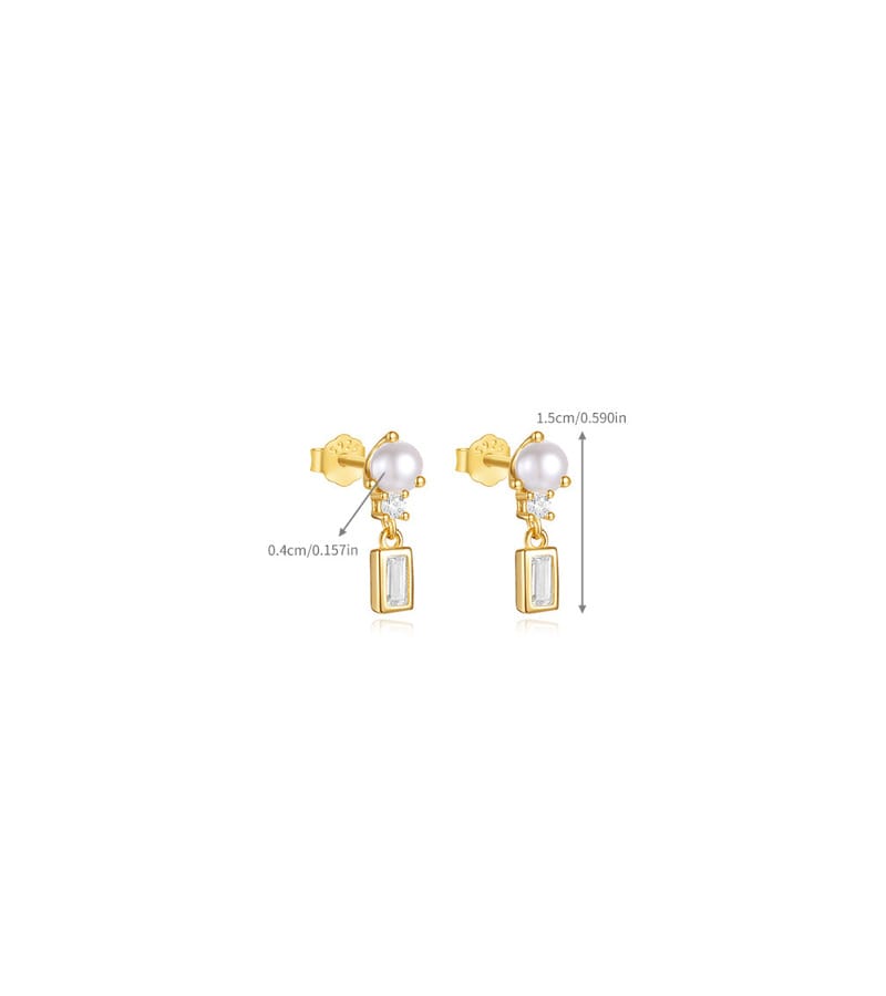 Sterling Silver Pearl Earrings Stud Supplier Style
