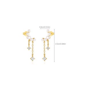 Pearl Drop Earrings Wholesale - E00580