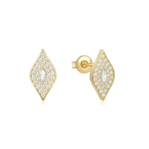 Silver Big Stud Earrings for Jewelry Brands - E00618