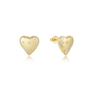 925 Silver Square Cubic Zirconia Earrings - E00622