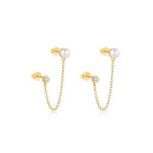 Pearl Silver Dangle Earrings for Jewelry Brands - E00630