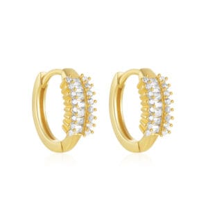 925 Silver Small Silver Hoop Earrings - E00640