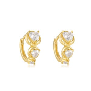 Large Silver Hoop Earrings Supplier Style - E00644