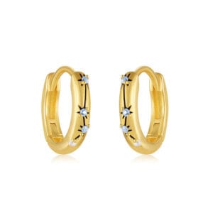Small Colored Hoop Earrings - E00645