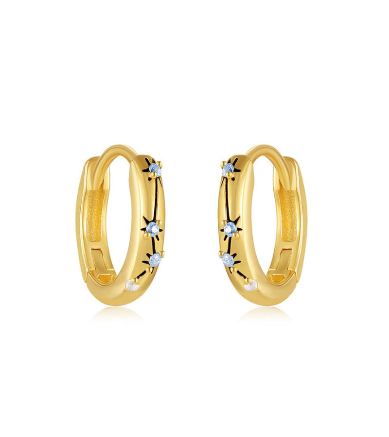 Small Colored Hoop Earrings