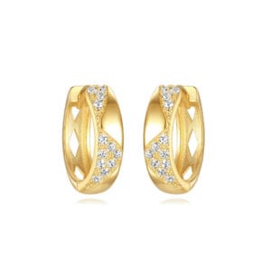 925 Silver Sterling Silver Huggie Hoop Earrings - E00652