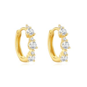 Custom 925 Silver 925 Sterling Silver Hoop Earrings - E00655