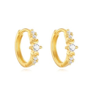 Silver Hoop Earrings for Guys Supplier Style - E00656
