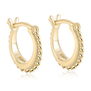Chunky Silver Hoop Earrings - E00663