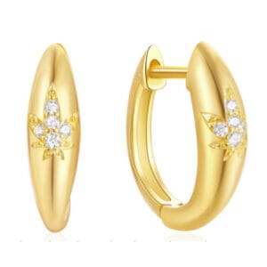 Silver Hoop Earrings Medium - E00675