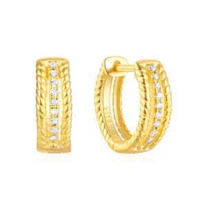 925 Silver Hoop Earrings in Sterling Silver - E00676
