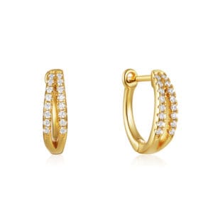 925 Silver Twisted Hoop Earrings Silver - E00682