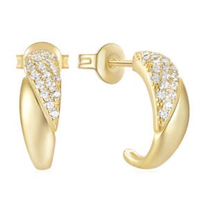 Vintage Sterling Silver Hoop Earrings - E00687