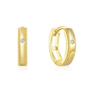 Tiny Silver Hoop Earrings for Jewelry Brands - E00690