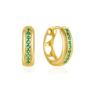 Thick Silver Hoop Earrings - E00693