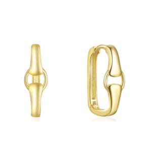 Sterling Silver Oval Hoop Earrings Wholesale - E00695