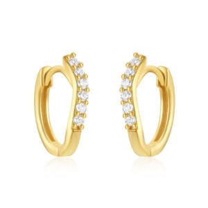 Silver Square Hoop Earrings Supplier Style - E00698
