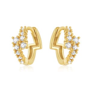 Silver Spiral Hoop Earrings for Jewelry Brands - E00702