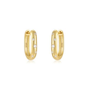 925 Silver Triple Hoop Earrings Silver - E00706