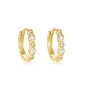 Sterling Silver Hoop Earrings Large for Jewelry Brands - E00708