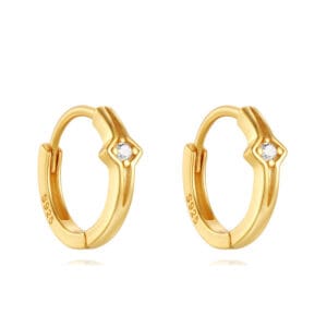 Custom 925 Silver Thin Hoop Earrings Silver - E00715