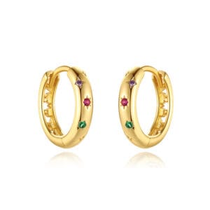 Silver Huggies Earrings Supplier Style - E00716