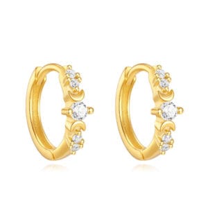 Chunky Sterling Silver Hoop Earrings - E00729