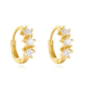 Gold Silver Hoop Earrings Wholesale - E00731