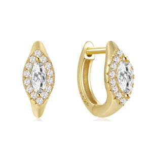 Custom 925 Silver Silver Chunky Hoop Earrings - E00739