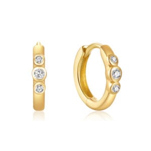 925 Silver Small Silver Huggie Hoop Earrings - E00742