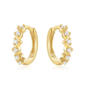 Hoop Earrings Silver Thin - E00747