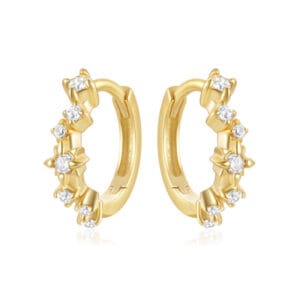 925 Silver Huggie Hoop Earrings Sterling Silver - E00748
