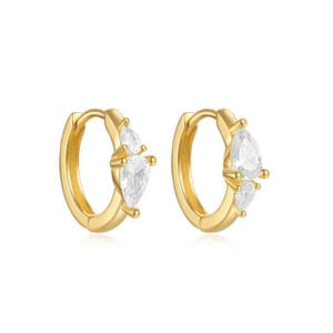 925 Silver Square Hoop Earrings Silver - E00754