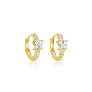 Small Sterling Silver Earrings Hoops Supplier Style - E00758