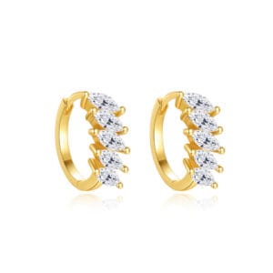 Chunky Hoop Earrings Silver - E00759