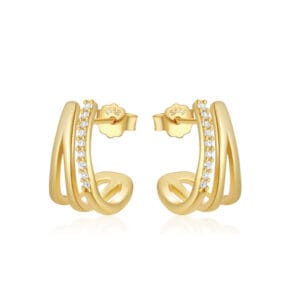 Silver Hoop Earring Set Wholesale - E00761